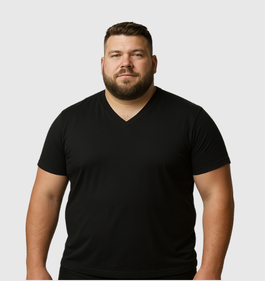 6er-Pack V-Ausschnitt-Shirts – Basic