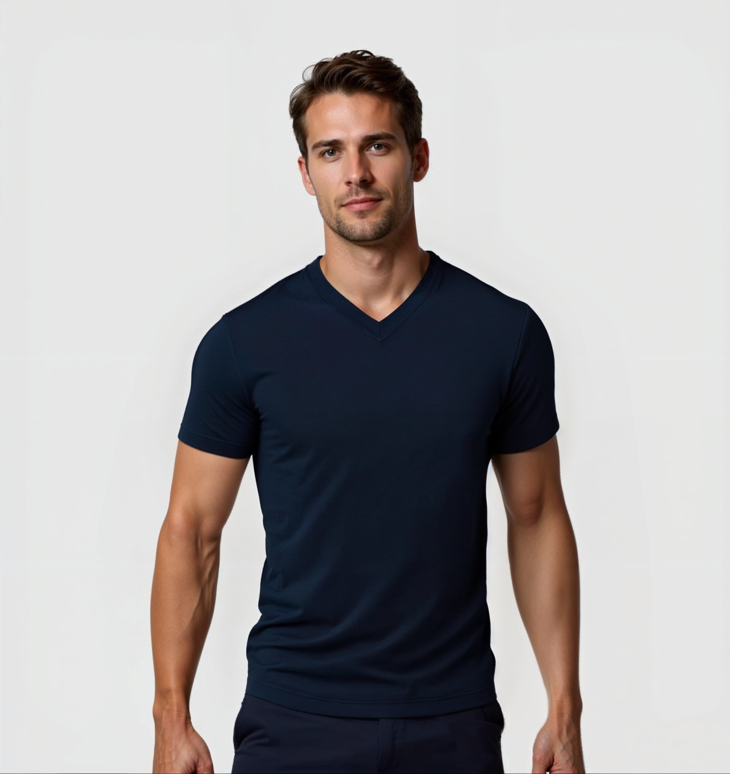 6er-Pack V-Ausschnitt-Shirts - Marineblau