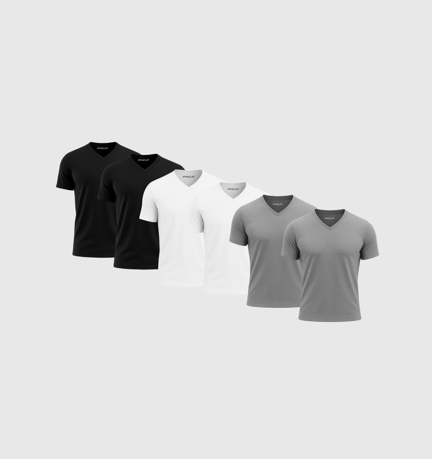 6er-Pack V-Ausschnitt-Shirts - Winter