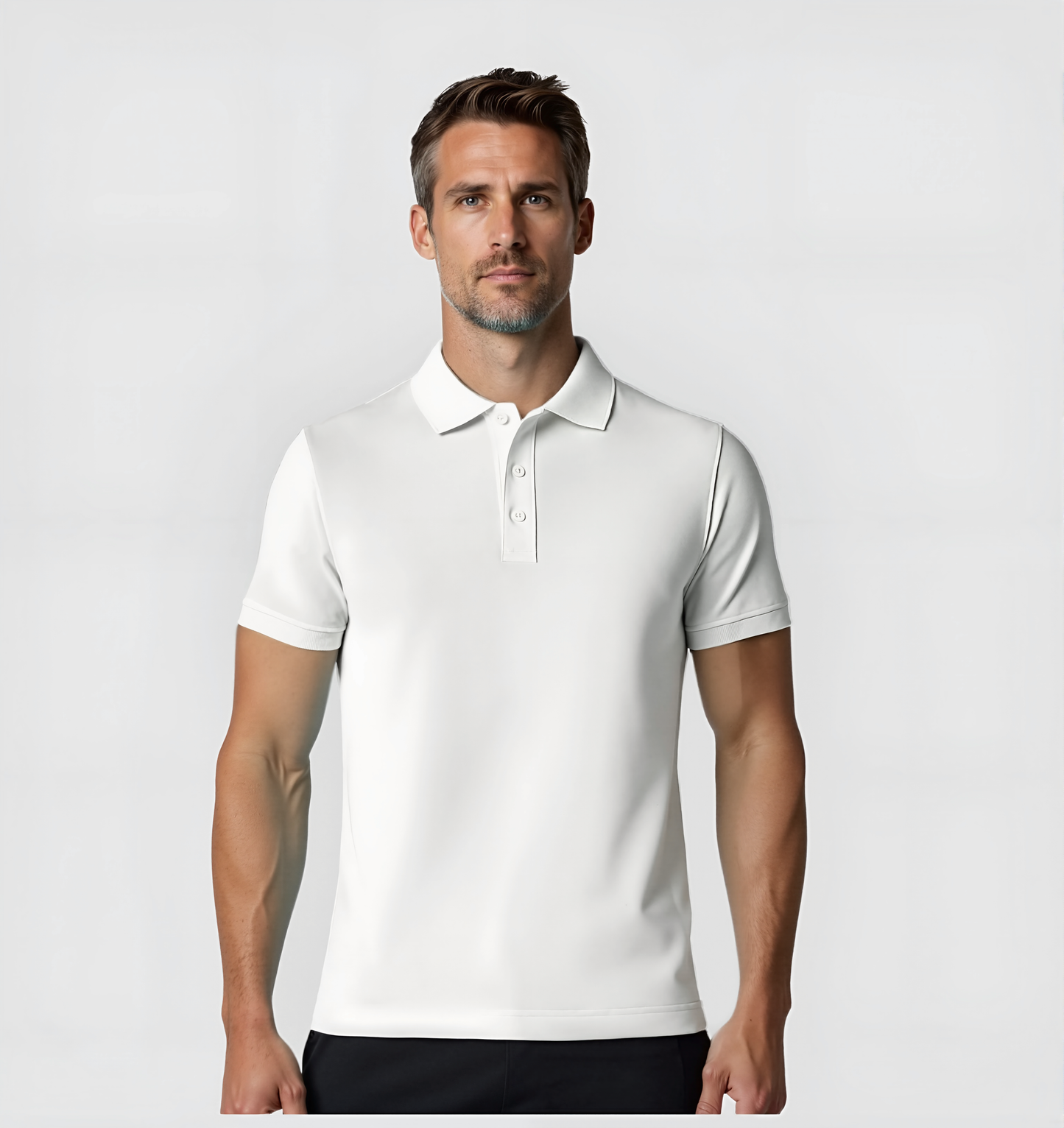 6er-Pack Poloshirts – Weiß