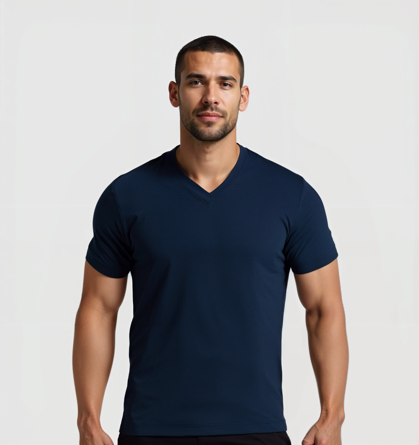 4er-Pack V-Ausschnitt-Shirts - Marineblau